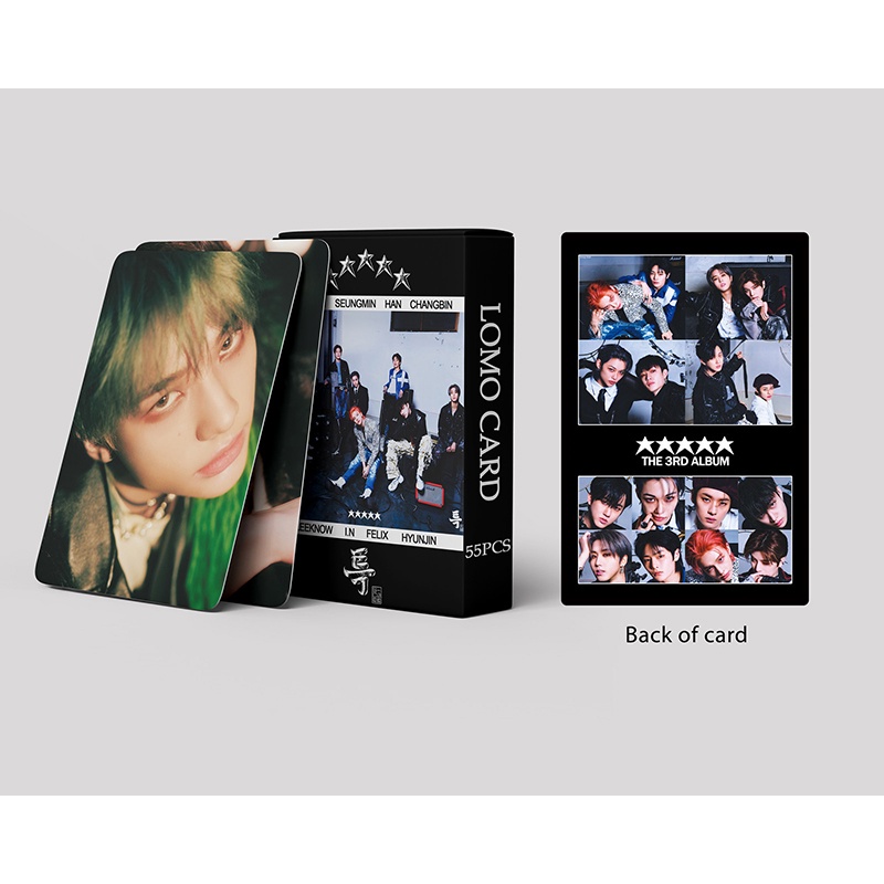 Stray Kids LOMO Card Set 55 Tấm Thẻ Ảnh S-Class Hình Nhóm Nhạc KPOP