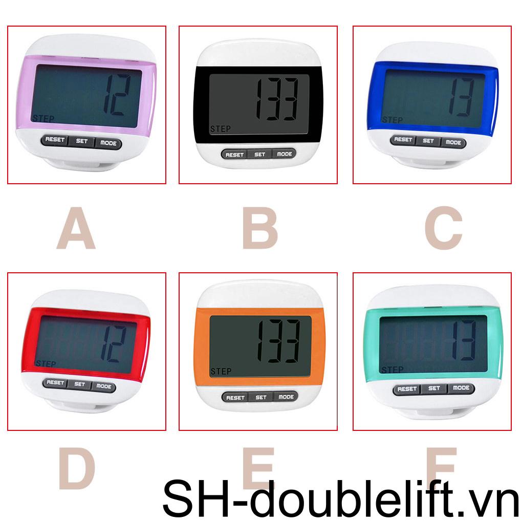 Máy Đếm Bước Chân Kỹ Thuật Số Với Màn Hình LCD Phụ Kiện Hỗ Trợ Luyện