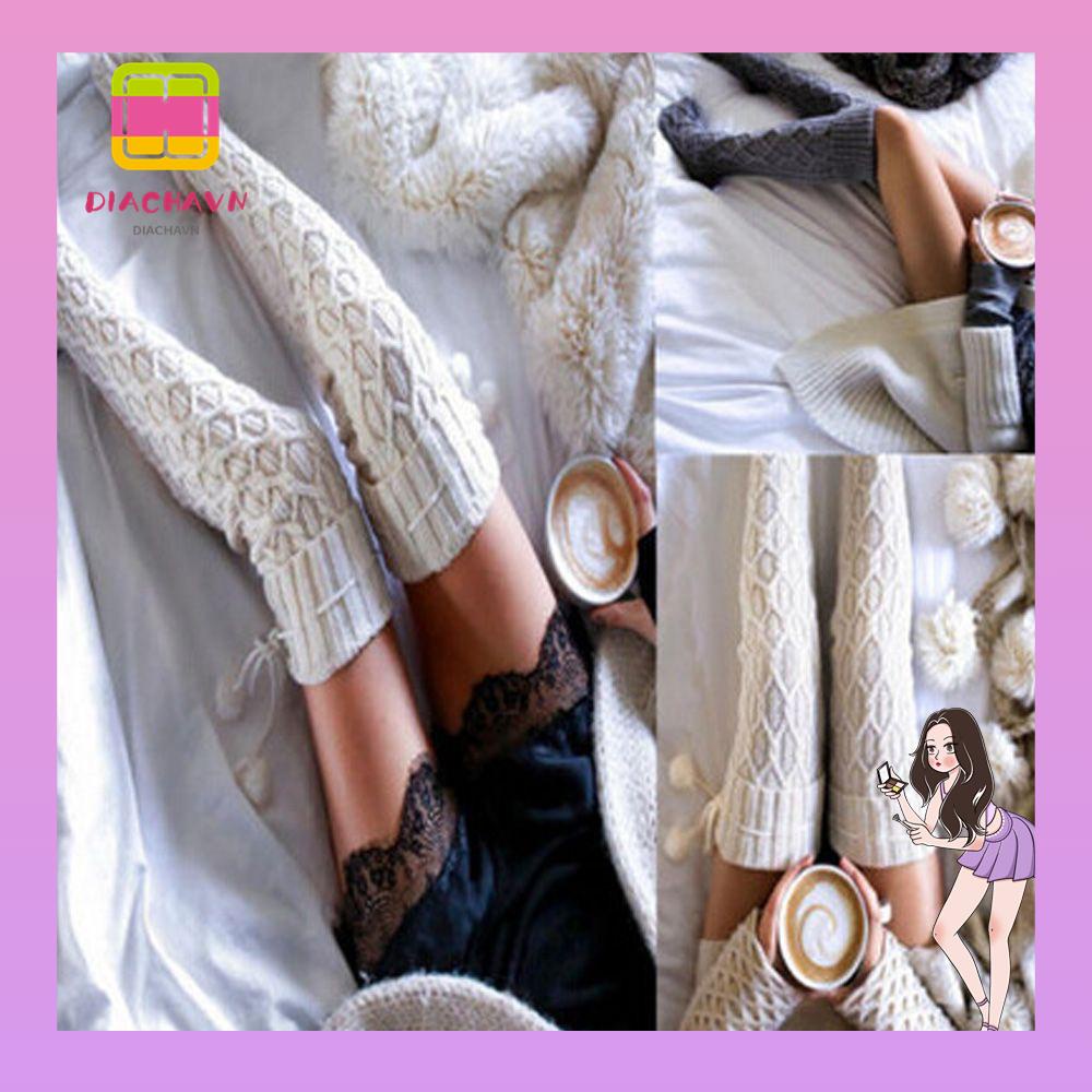 Tất Ống Chân Giữ Ấm Đầu Gối Cho Nữ