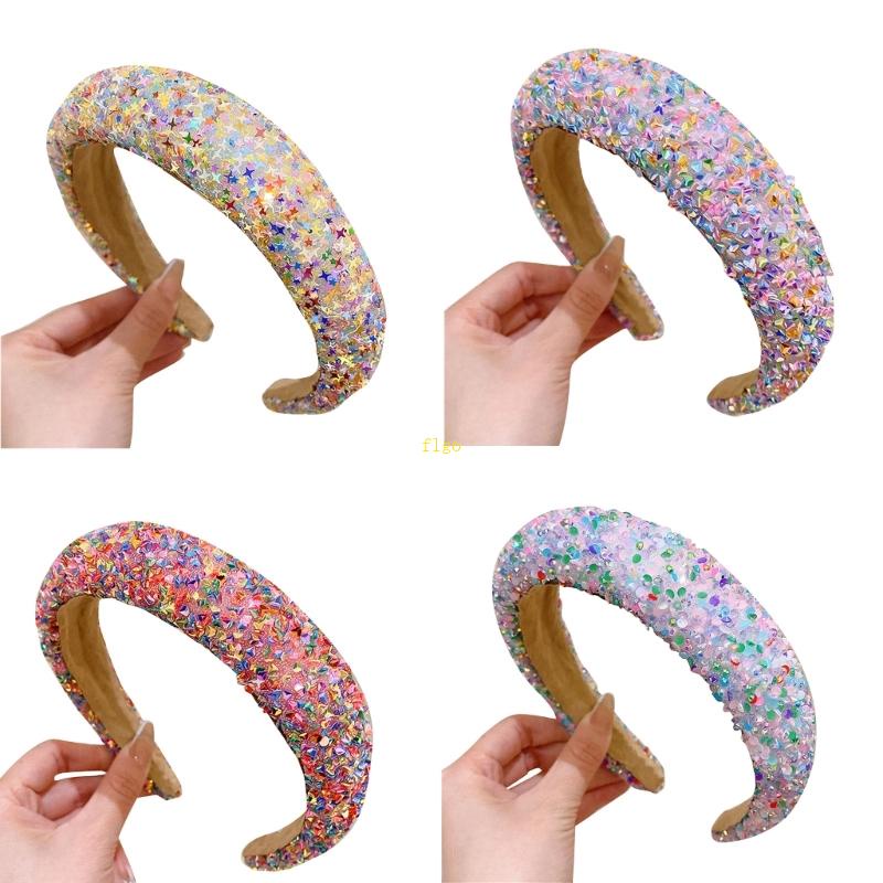 Cài Tóc Đính Kim Sa Lấp Lánh Thời Trang Cho Nữ