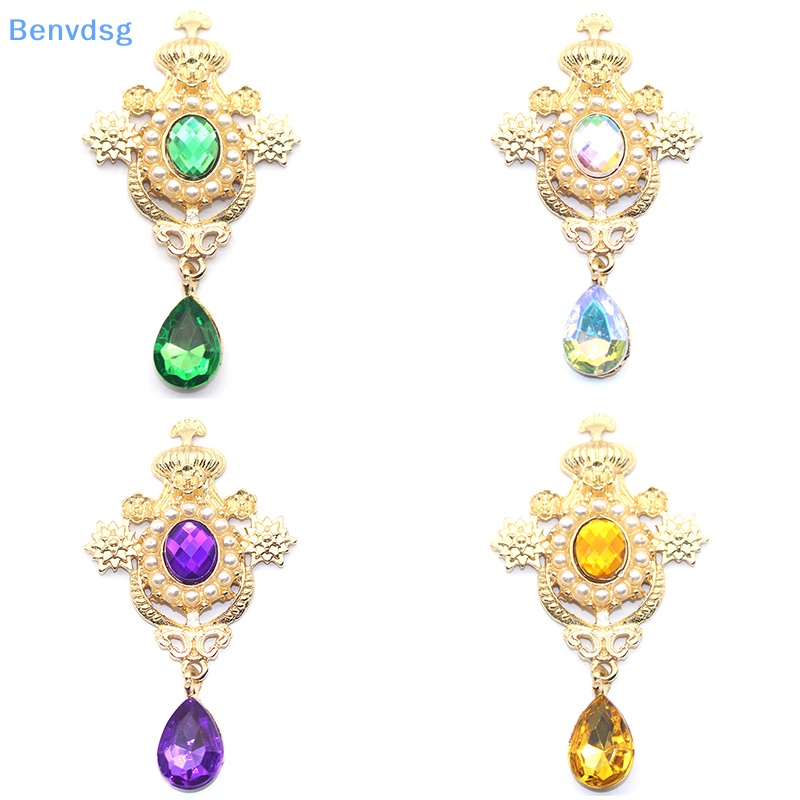 Ghim Cài Áo Hợp Kim Hình Giọt Nước Đính Đá Ngọc Trai / Kim Cương Giả Dùng Trang Trí Hộp Quà Đám Cưới DIY