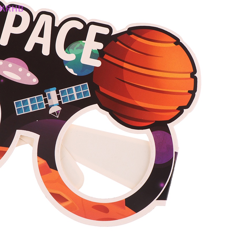 Set 6 Mắt Kính Bằng Giấy Chủ Đề Phi Hành Gia Cho Bữa Tiệc Mới