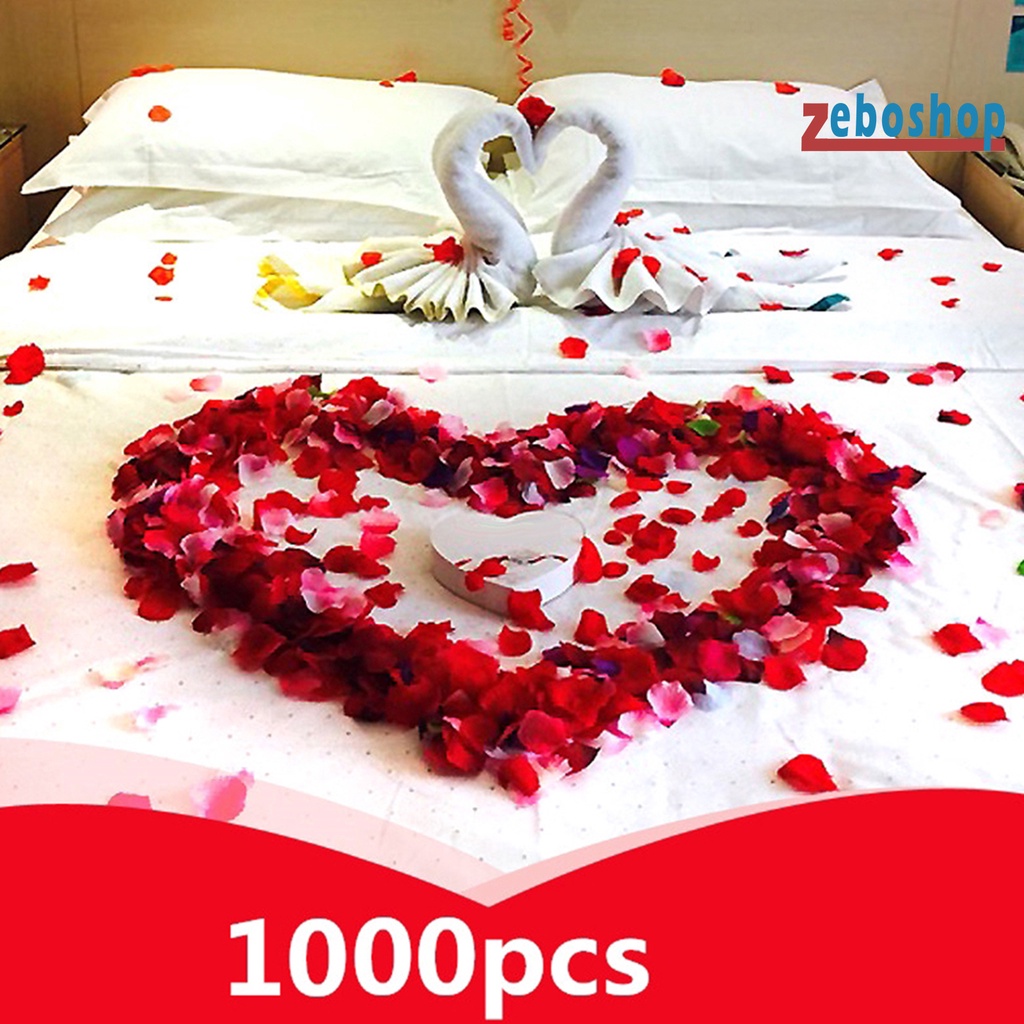 Set 1000 Cánh Hoa Hồng Nhân Tạo Mềm Mại Đa Năng Trang Trí Tiệc
