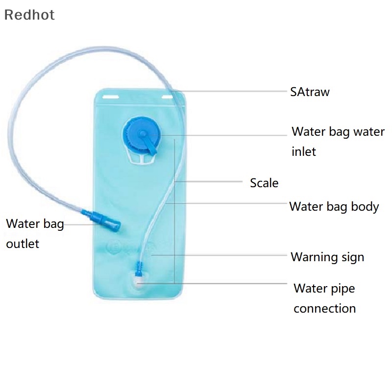 Balo Đựng Nước 2L Có Thể Gấp Gọn Tiện Dụng Khi Đi Xe Máy / Cắm Trại
