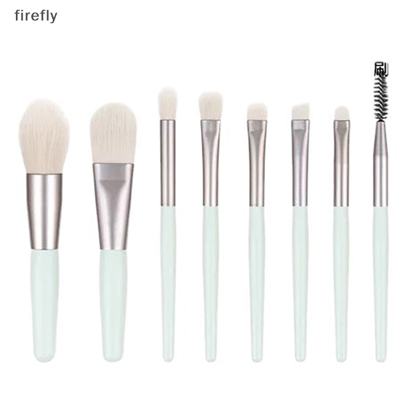 Set 8 Cọ Trang Điểm Mini Tay Cầm Mềm Mại Tiện Dụng Cho Người Mới Bắt Đầu