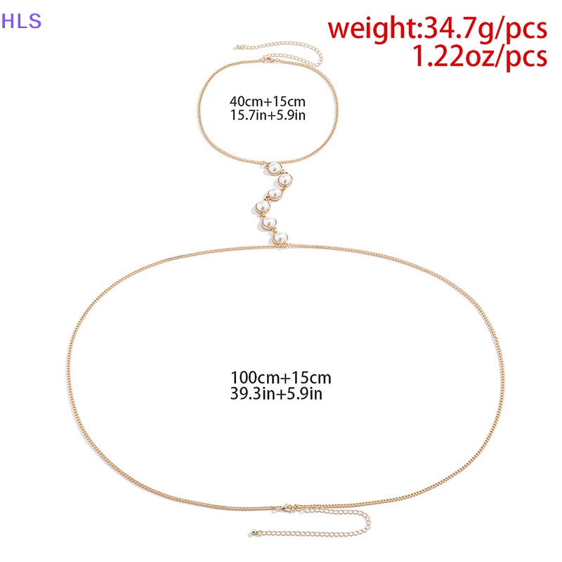 [HLS] Vòng cổ Đeo Hông / Ngực / Ngực Đính Ngọc Trai Phong Cách Bohemia