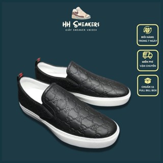 Giày Lười Slip On Nam GC Hàn Quốc , Giày Lười Nam Đẹp Giá Rẻ Nhất Đế Khâu Chắc Chắn Full Box