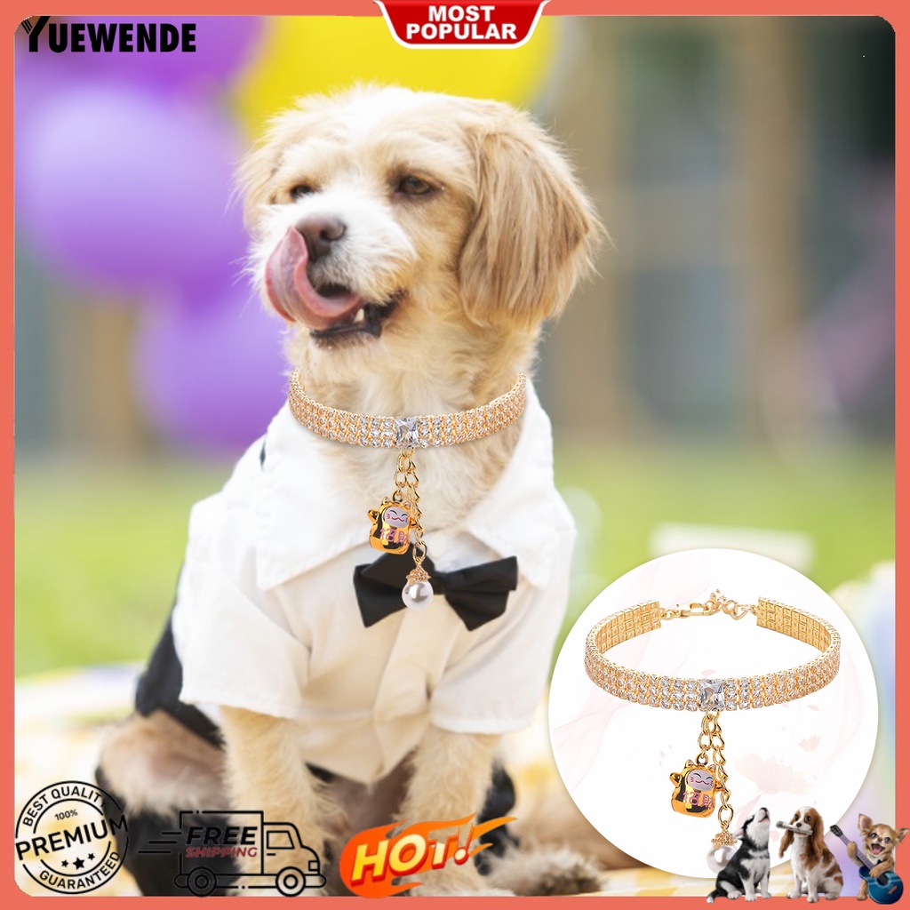 Vòng Cổ Đính Pha Lê Giả Đa Năng Dễ Thương Cho Thú Cưng