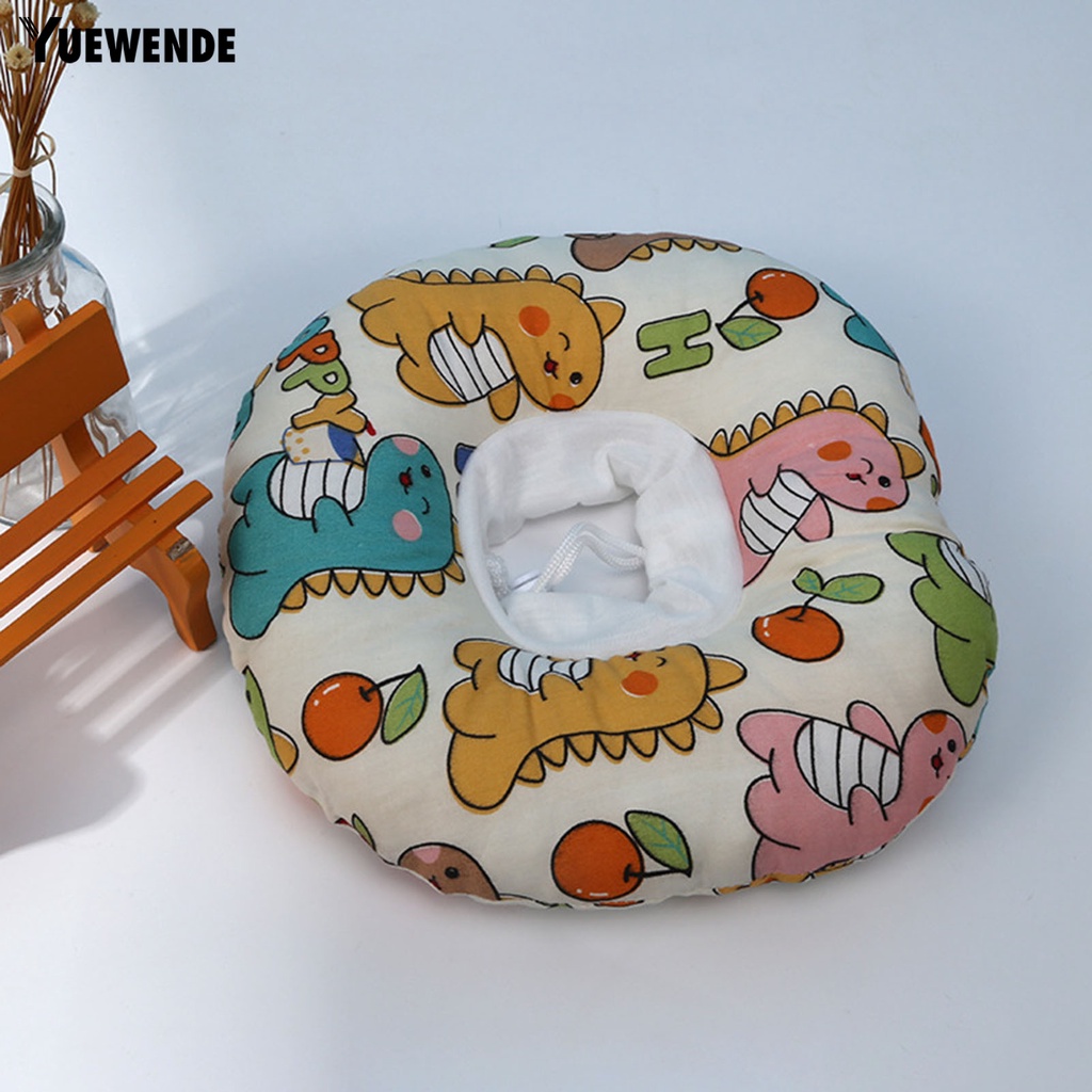 Yq.e Vòng Cổ Bằng Vải Bông Mềm Chống Cắn Chống Trầy Xước In Hoạt Hình Có Thể Điều Chỉnh Cho Thú Cưng