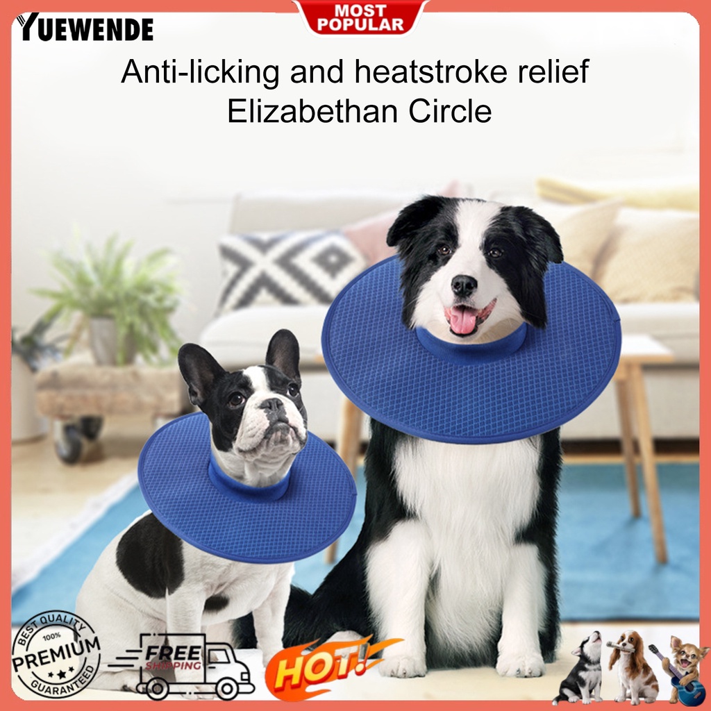 Yq.e Vòng Cổ Mềm Mại Thoải Mái Chống Cắn Thoáng Khí Có Thể Điều Chỉnh Cho Thú Cưng Sau Khi Phẫu Thuật