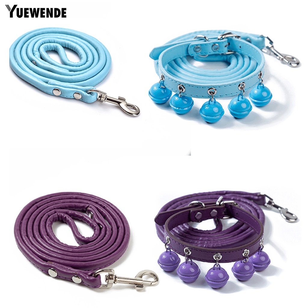 Dây Dắt Thú Cưng Đi Dạo Chống Sặc Màu Trơn Dễ Thương