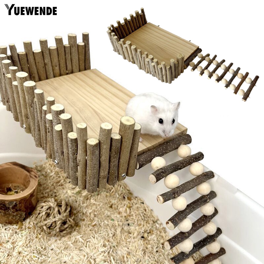 Yq.e Giá Đỡ Chuột Hamster Bằng Chất Liệu Tự Nhiên Màu Trơn Độ Ổn Định Cao Chống Mài Mòn