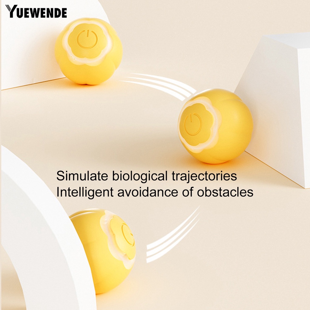 Đồ Chơi Bóng Lăn Điện Tử Thông Minh Chống Cắn 2 Chế Độ Có Thể Sạc Lại Hỗ Trợ Giảm Căng Thẳng Cho Mèo Cưng