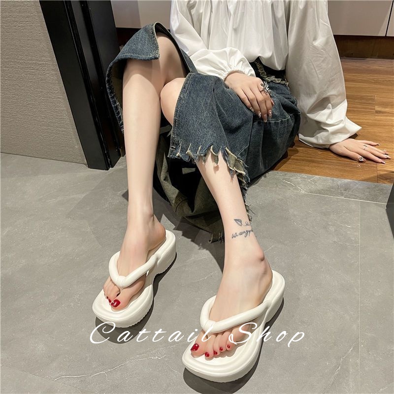 Cattail dép dép nữ dép bánh mì nữ dép bánh mì nữ Chống Trượt 061502