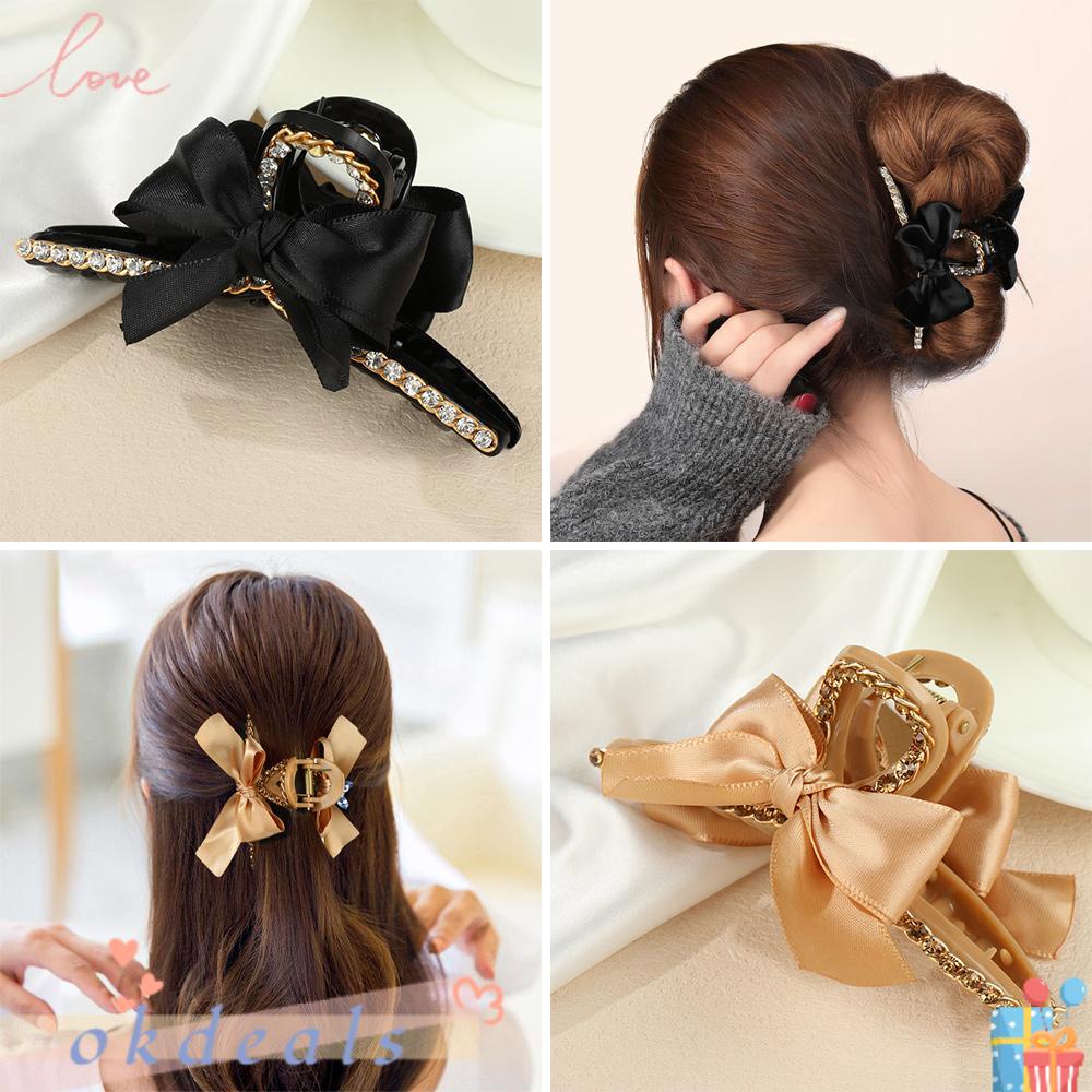 Kẹp Tóc Đính Nơ Kiểu Dáng Thời Trang Thanh Lịch