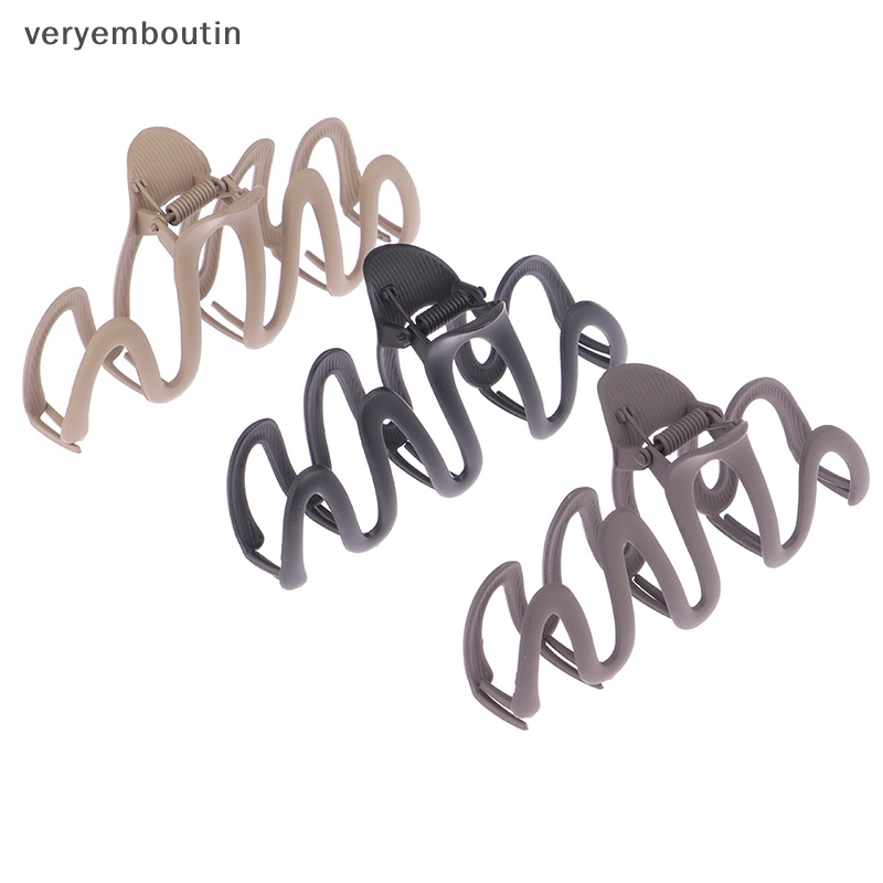 Kẹp Tóc Càng Cua Hình Gợn Sóng Thiết Kế Hình Học Đặc Biệt Cho Nữ n