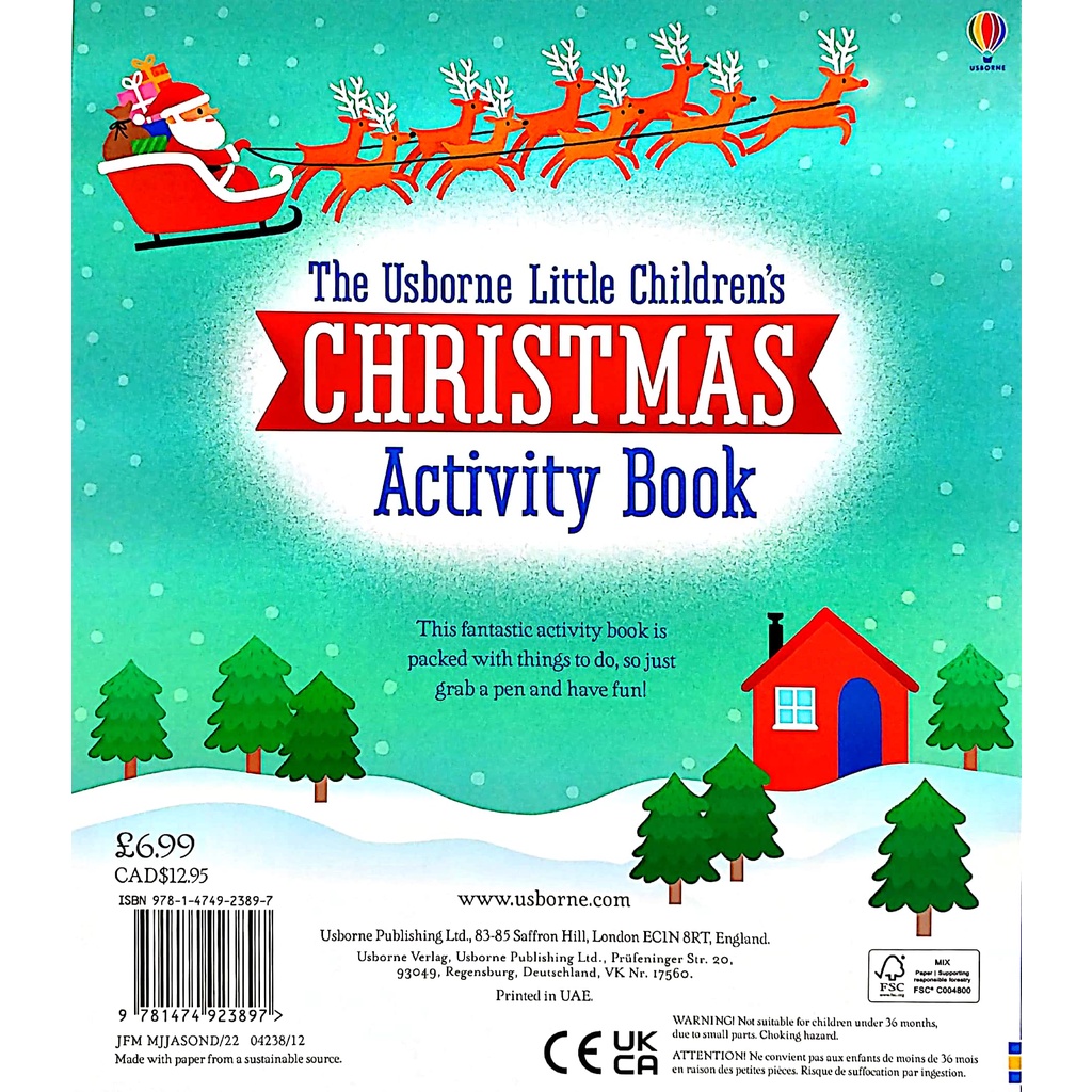 Little Children's Christmas Activity Book