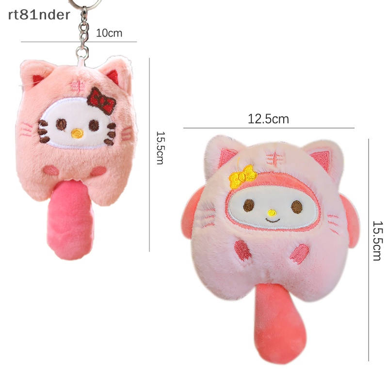Rt Móc Khóa Hình Thú Nhồi Bông Kuromi Cinnamoroll Hello Kitty Dễ Thương