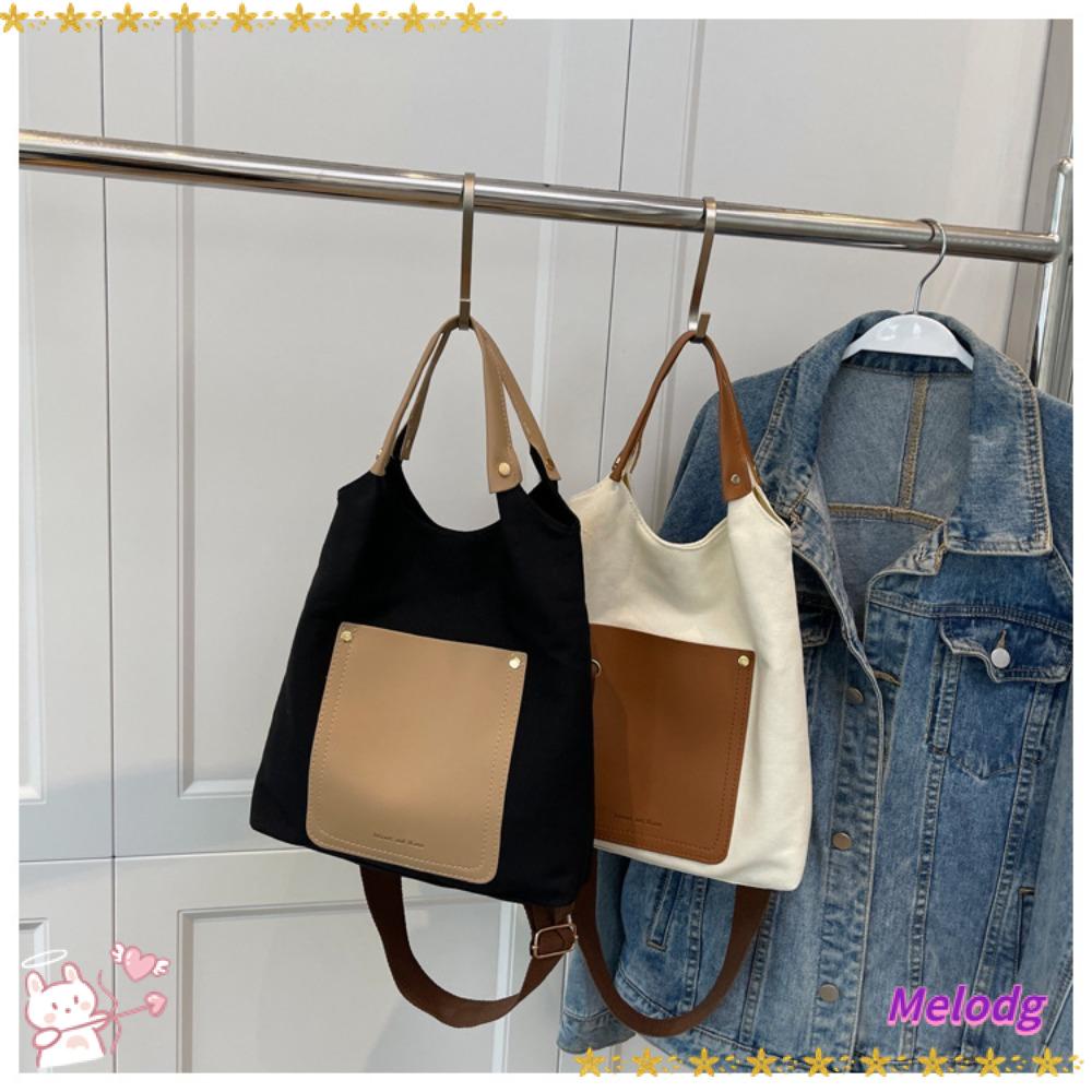 Túi Tote Đeo Vai Vải Canvas Kiểu Hàn Quốc Thời Trang Du Lịch