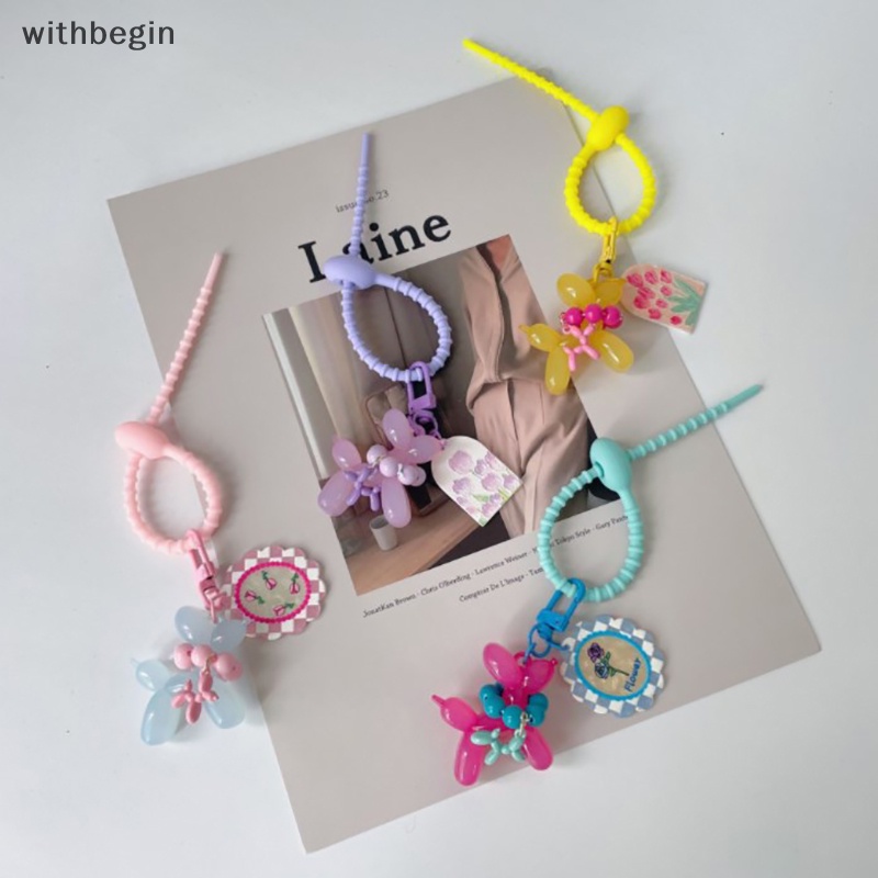 Móc Khóa Resin Kim Loại Hình Chú Chó Hoạt Hình Nhiều Màu Dễ Thương