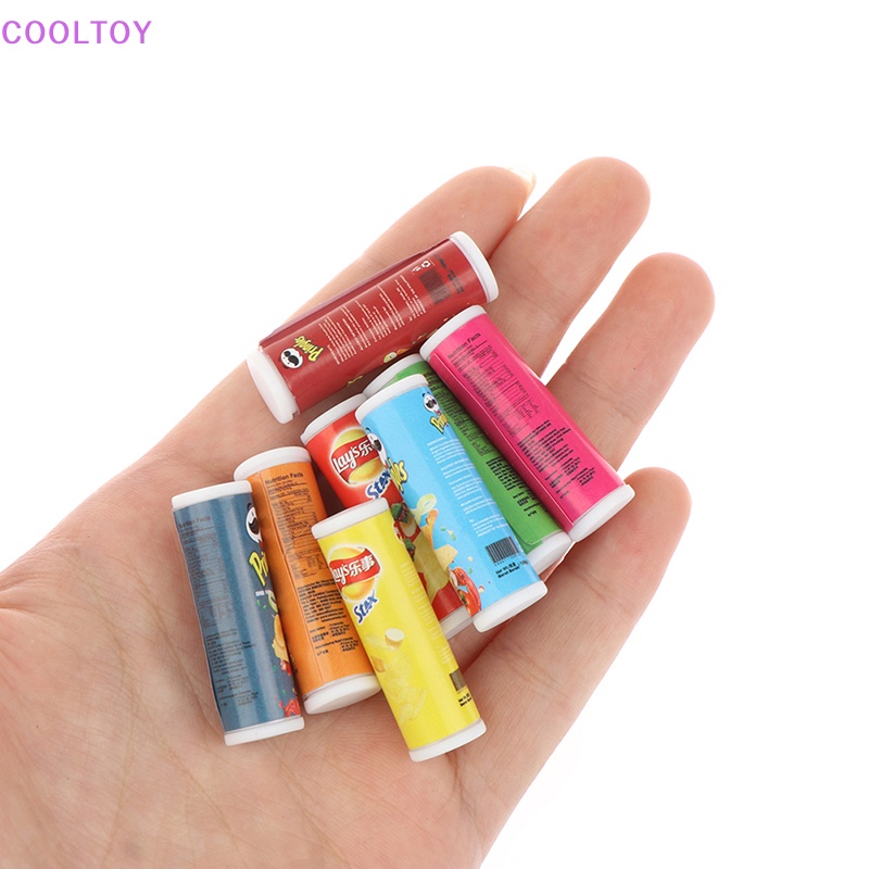 Set 4 Mô Hình Chai Khoai Tây Chiên Tỉ Lệ 1: 12 Dùng Để Trang Trí Nhà Búp Bê