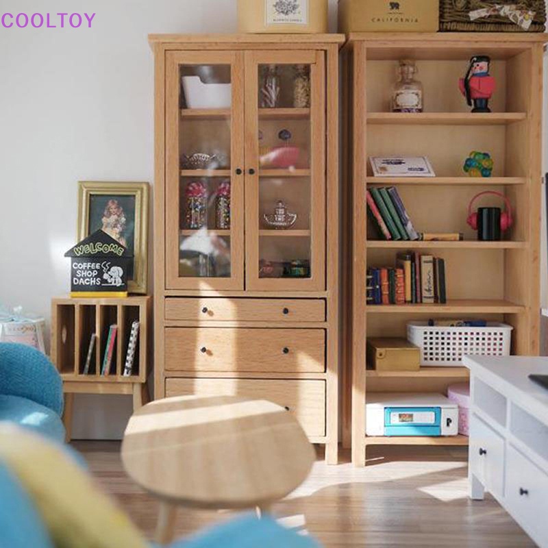 Kệ Sách Mini Tỷ Lệ 1: 12 Dùng Để Trang Trí Nhà Búp Bê