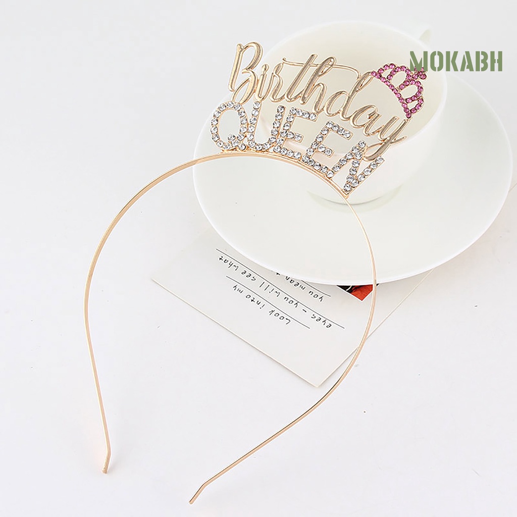 [Mokabh] Vương Miện Công Chúa Đính Đá Co Giãn Đáng Yêu Dành Cho Sinh Nhật Bé Gái