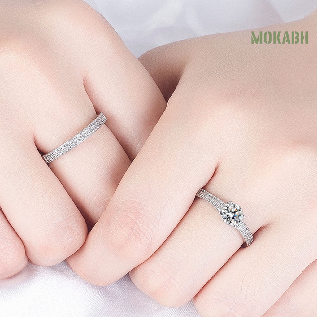 Bộ 2 Vòng Đeo Tay Đính Đá Lấp Lánh Thời Trang Cho Đám Cưới