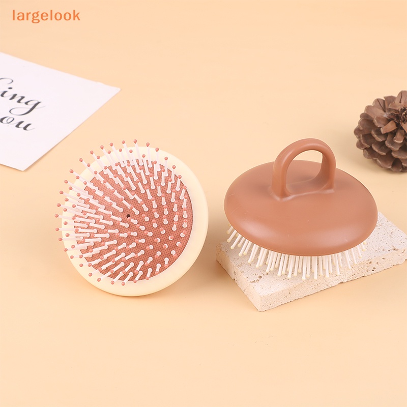 Bàn Chải Massage Da Đầu Bằng Silicon Lông Mềm Loại Bỏ Gàu