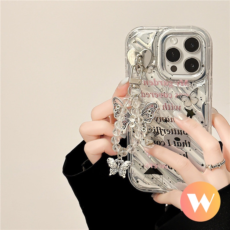 Ốp Điện Thoại Hình Bướm 3D Sang Trọng Cho IPhone 7 8 6 6S Plus 14 13 12 Pro MAX XS MAX SE 2020 11 7Plus XR X