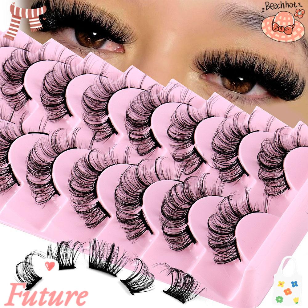 Set 10 Cặp Lông Mi Giả 3D Trang Điểm Chuyên Nghiệp