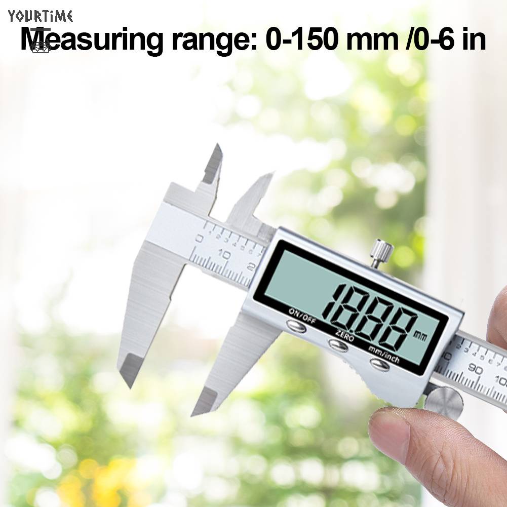 Thước Cặp Điện Tử 150mm Có Màn Hình LCD Cho Engineer Carpenter