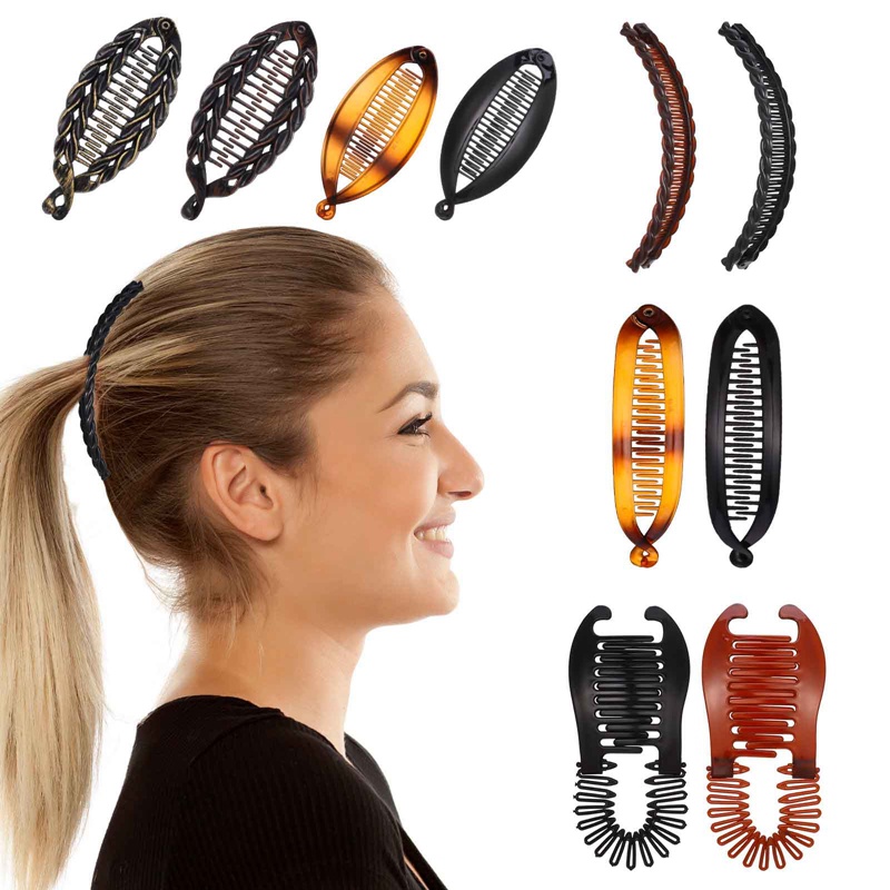 Ygt Set 10 Lược Kẹp Tóc Đuôi Cá Phong Cách Vintage