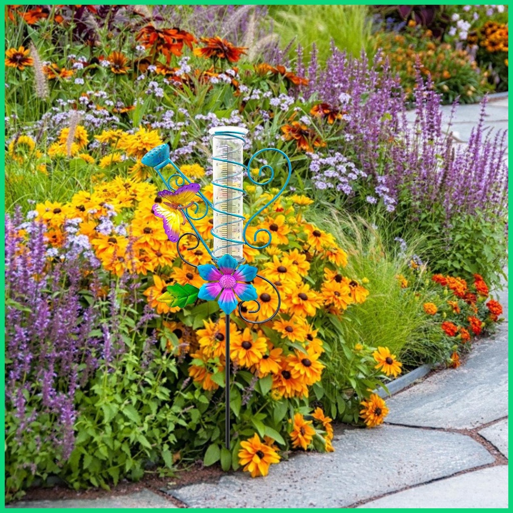 Đồng Hồ Đo Lượng Mưa Ngoài Trời Hình Dạng Đẹp Với Cọc Chống Rỉ Sét Chống Thấm Nước Mưa Rơi Vỡ Để Trang Trí Jwvn