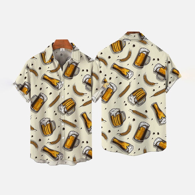 Áo Sơ Mi Ngắn Tay In Họa Tiết Hoạt Hình 3D Thời Trang Mùa Hè Cho Nam