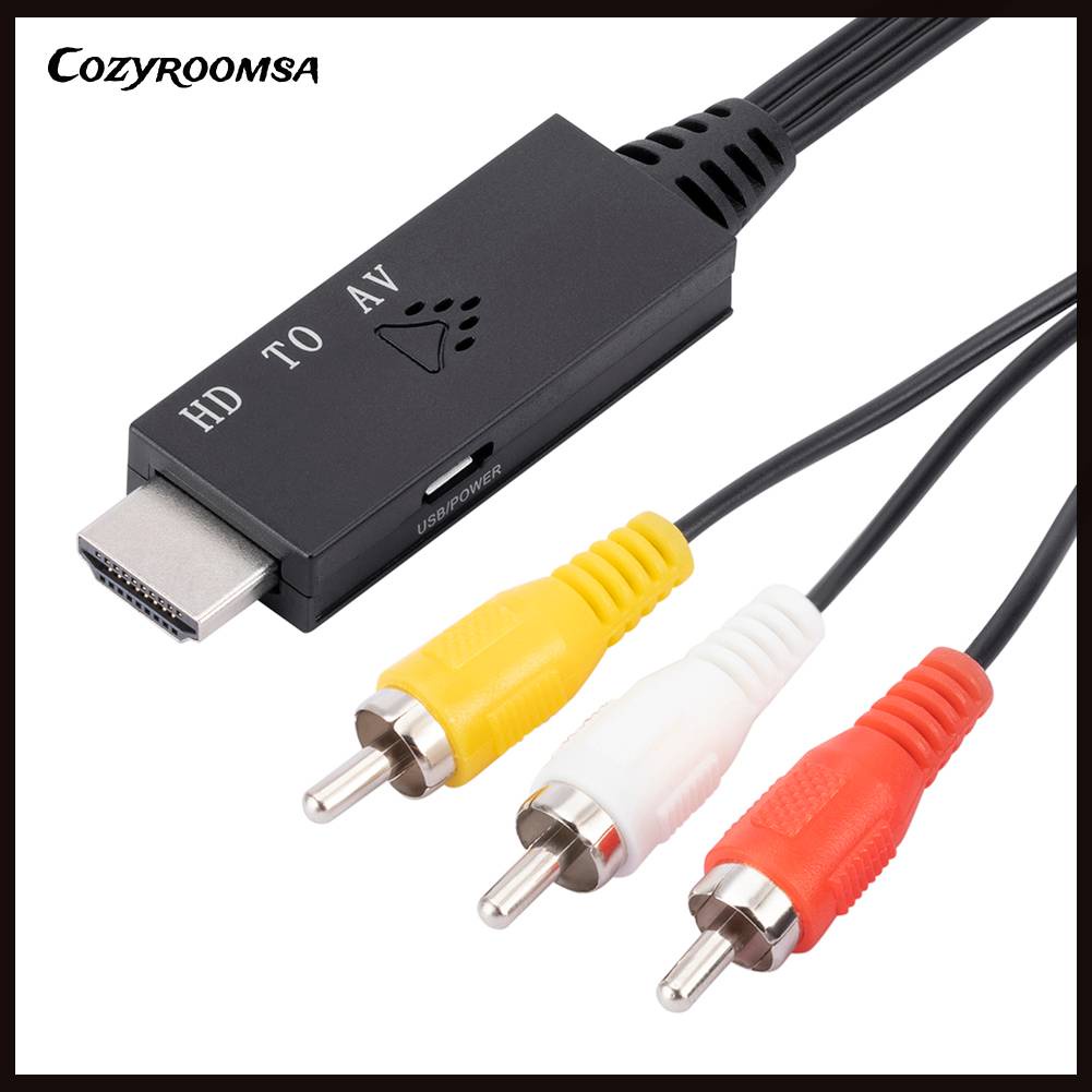 Cáp Chuyển Đổi HDMI Sang RCA AV Dài 1m Cho Hệ Thống Nhà Ở