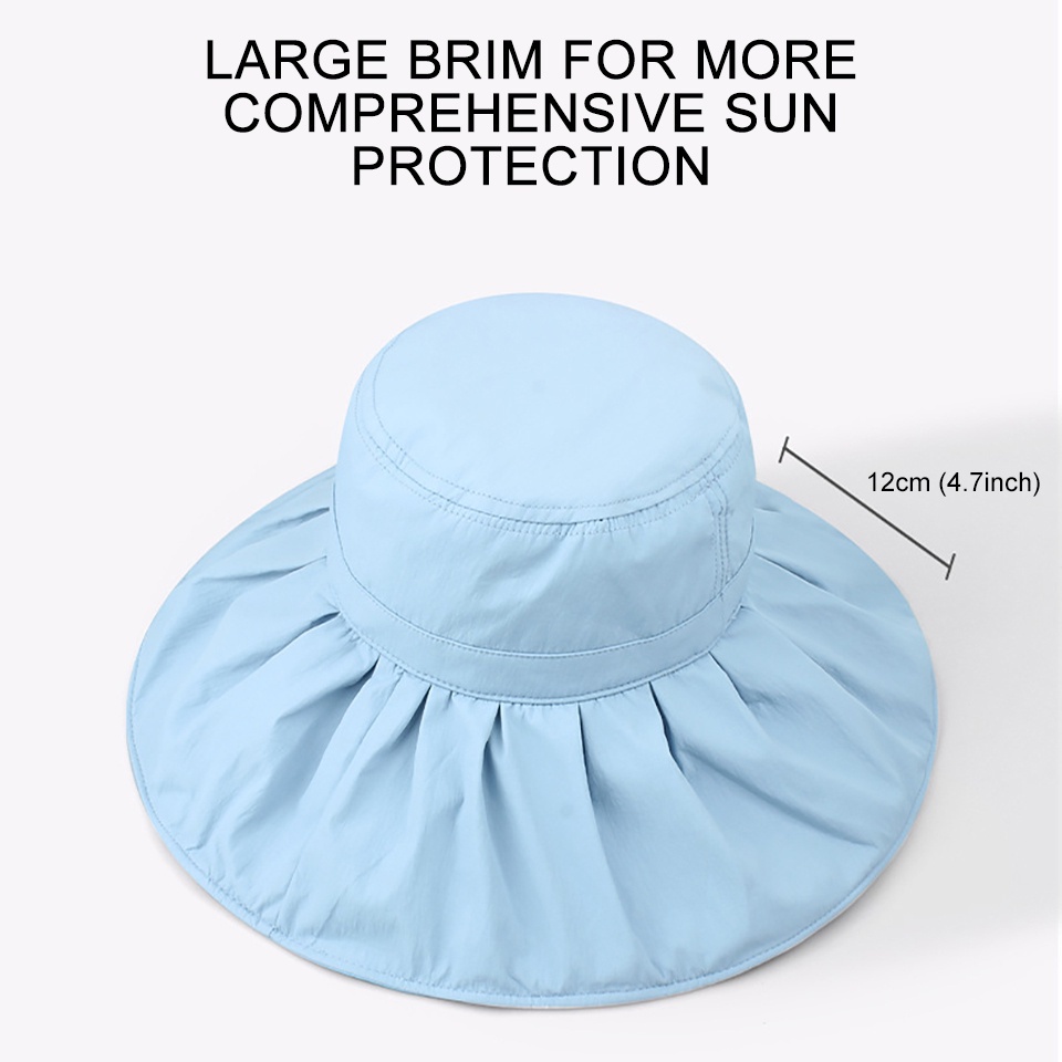 Mũ Rộng Vành Chống Nắng Tia UV Màu Sắc Thời Trang Dành Cho Nữ