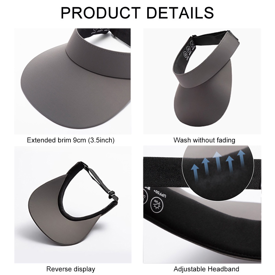 Mũ Rộng Vành Hở Chóp Chống Nắng Thời Trang Mùa Hè Cho Nam Và Nữ