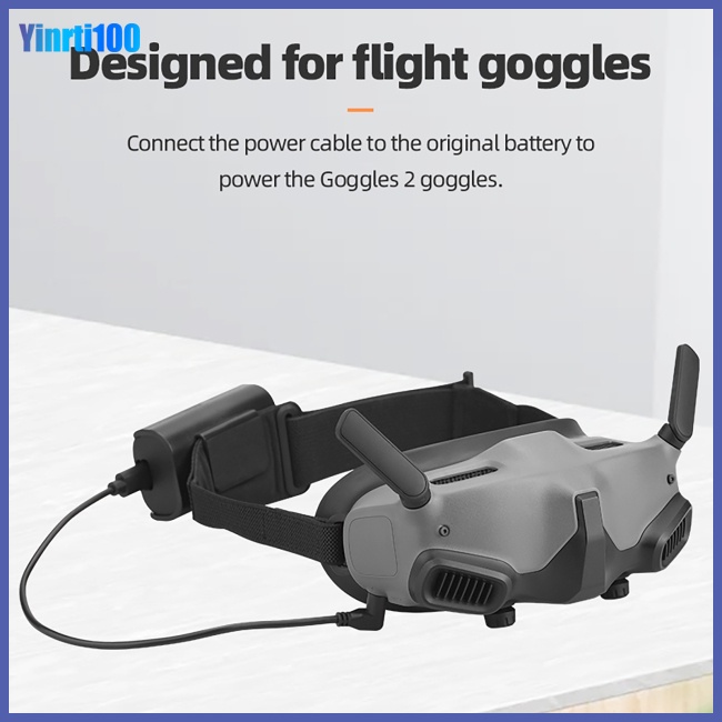 Dây Cáp Nguồn Pin Kèm Kẹp Phía Sau Cho Kính Mát Dji Avata Goggles 2