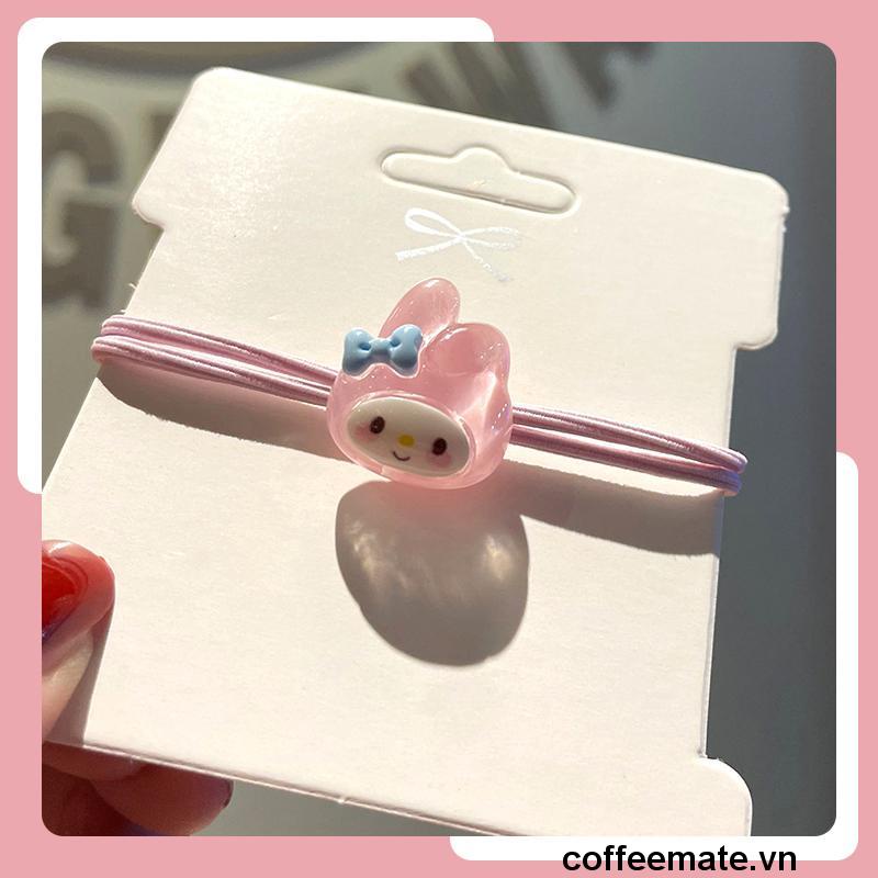 ⚡sanrio Dây Cột Tóc Cao Su Co Giãn Hình Hoạt Hình Dễ Thương