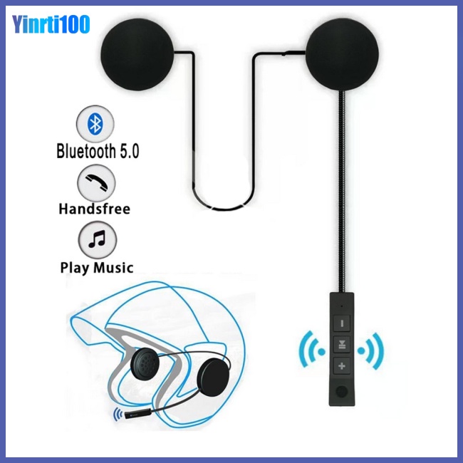 Yinrti Tai Nghe Bluetooth Không Dây Gắn Mũ Bảo Hiểm Xe Máy Chống Nhiễm Trùng Rảnh Tay