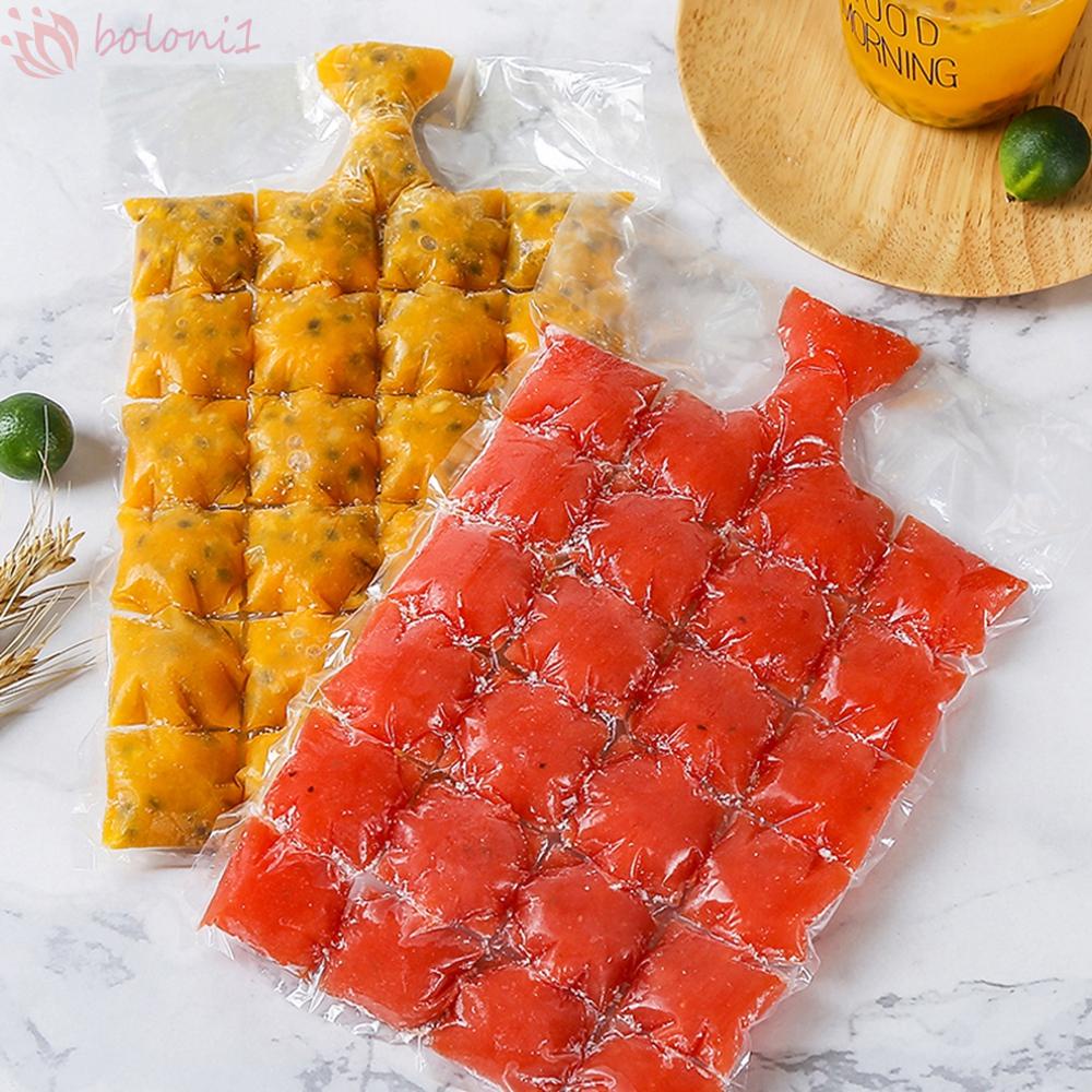 [COD] Túi Làm Đá Bằng PP Cấp Thực Phẩm Tự Đóng Nhanh Trong Suốt Giúp Tiết Kiệm Không Gian