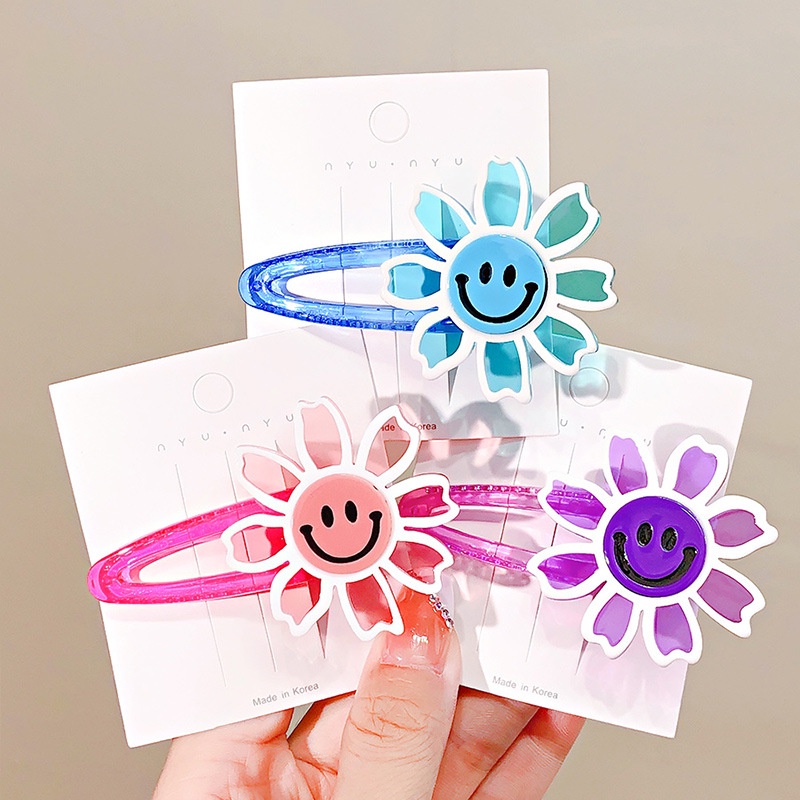 Kẹp TóC HìNh Hoa HướNg Dương CườI Dễ Thương Cho Bé GáI