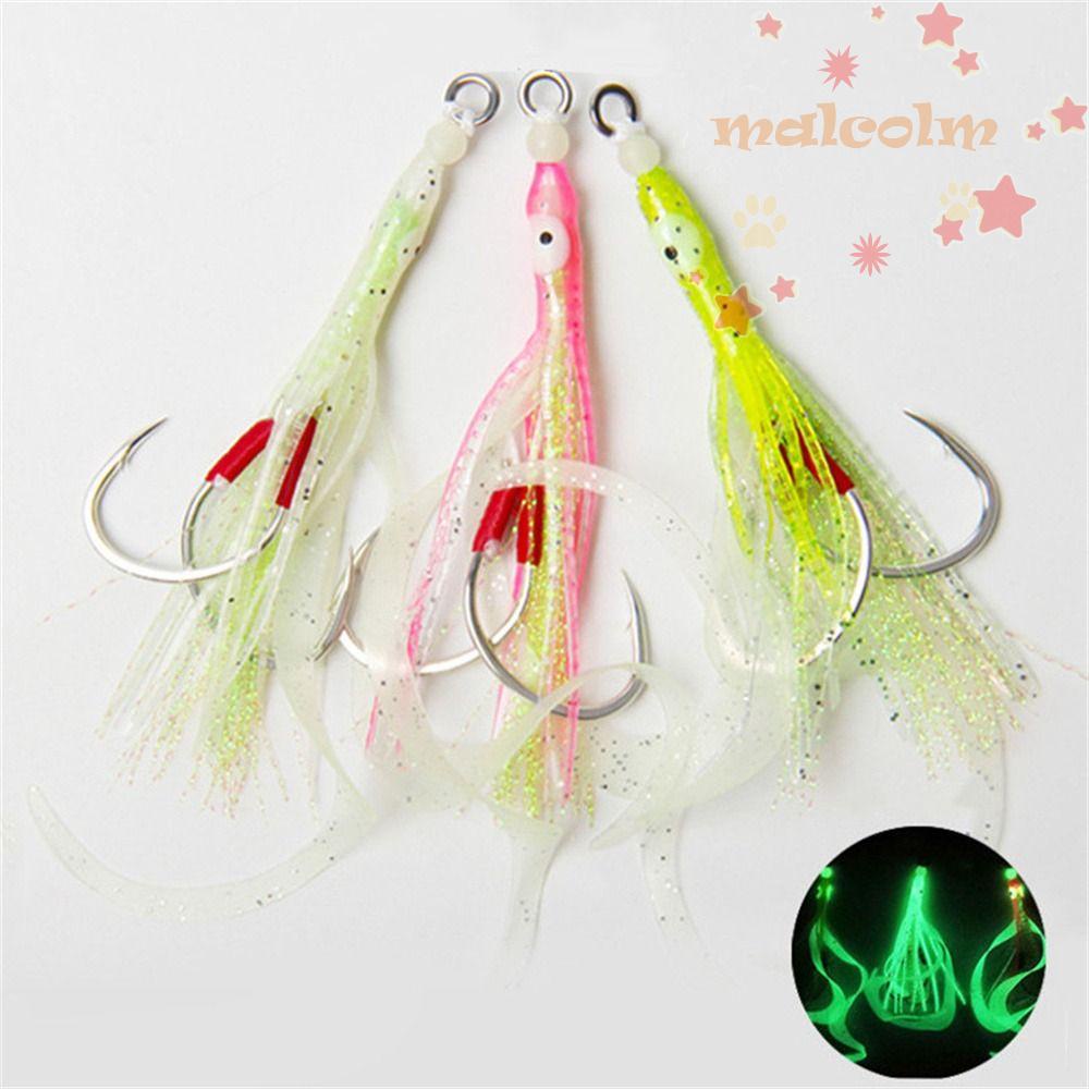 Mồi Giả Câu Cá Bằng Silicone Mềm Phát Sáng Trong Đêm