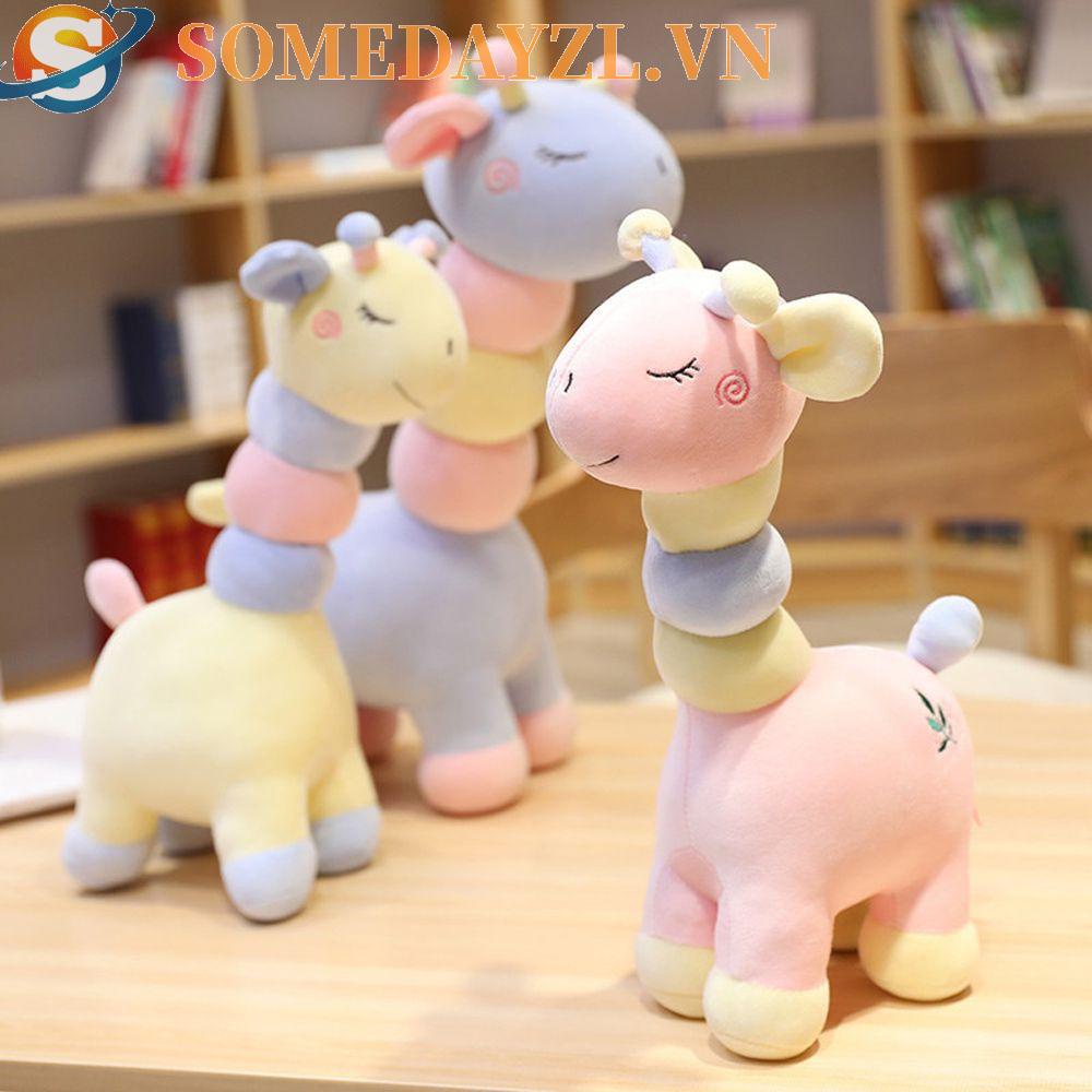 Hươu Cao Cổ Nhồi Bông Mềm Mại Trang Trí Nhà Cửa