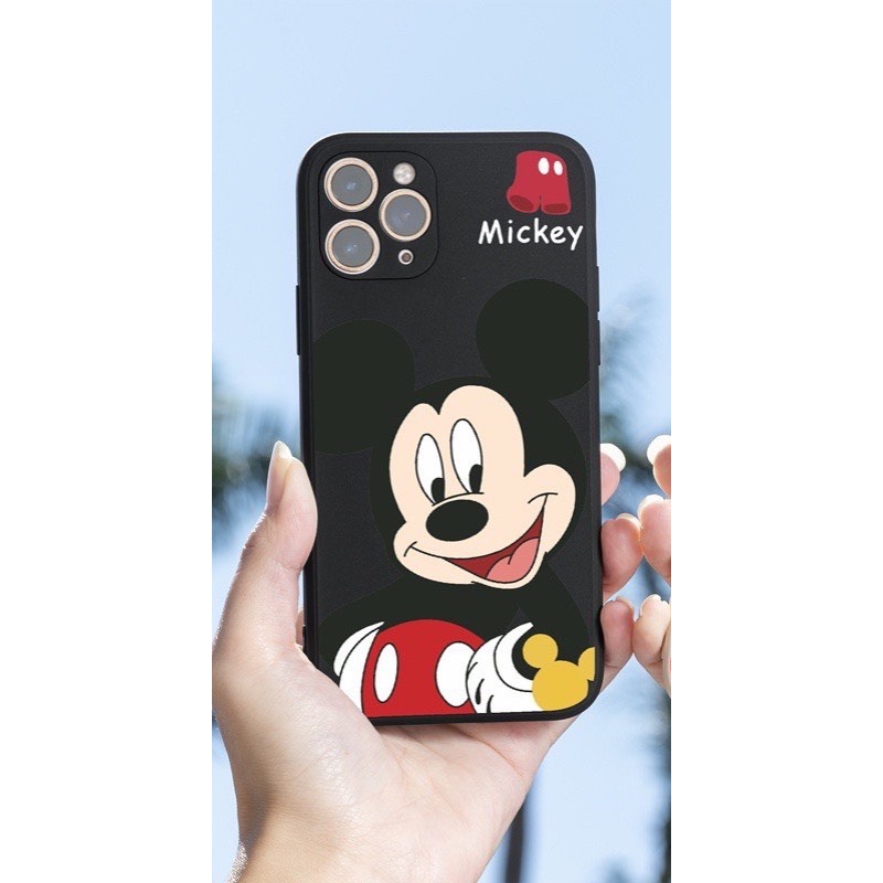 Ốp cạnh vuông giả ip14 hình mickey  X,Xs,Xsmax,7Plus,8Plus/xr/11promax/12promax/11/11pro /14promax