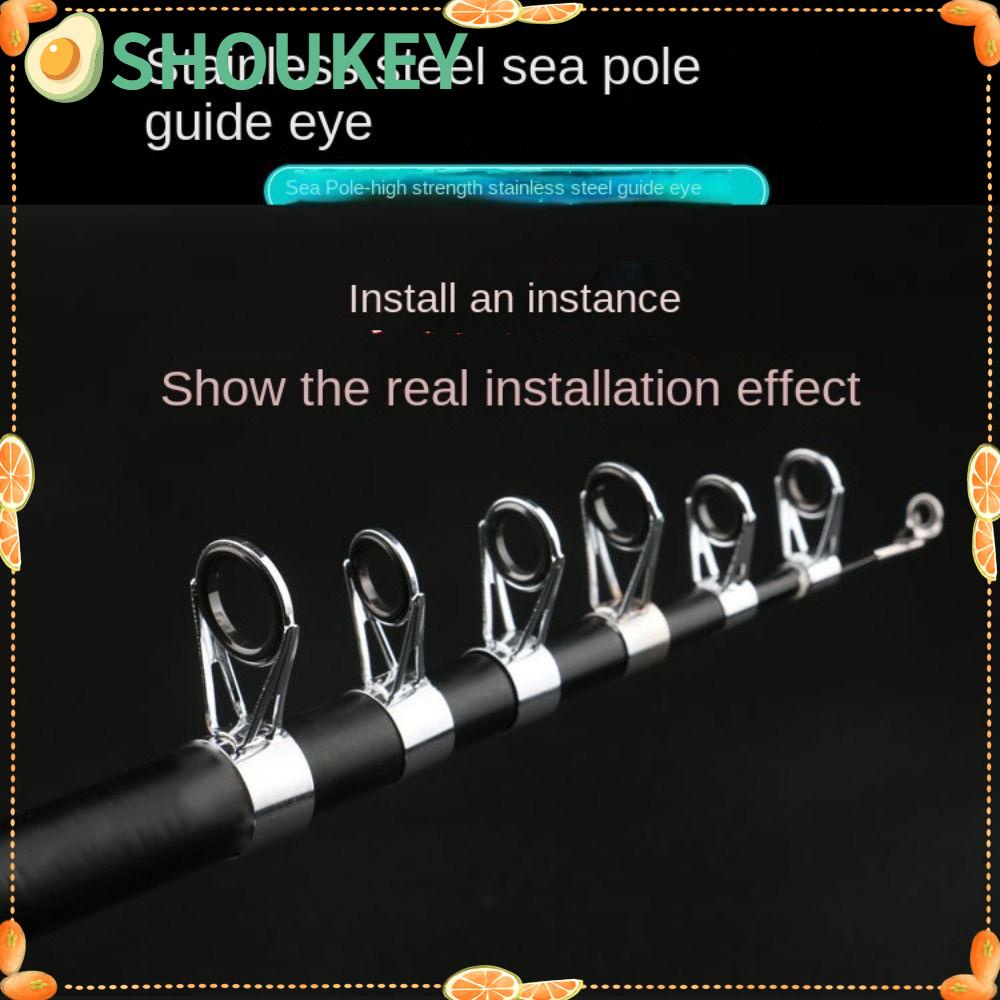 Vòng Dẫn Hướng Dây Câu Cá Hình Chữ O 3.0mm-7.5mm