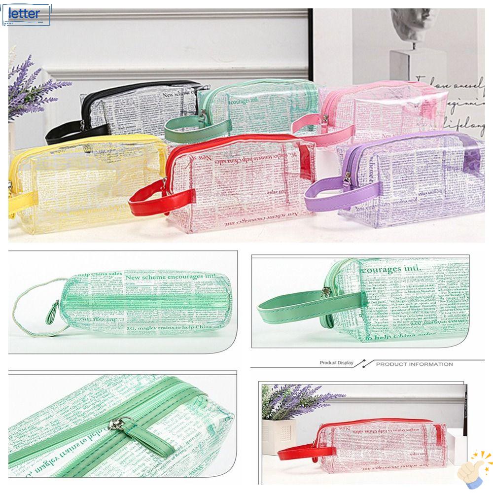Túi Đựng Đồ Vệ Sinh Chống Văng Nước Họa Tiết Tờ Báo Sáng Tạo