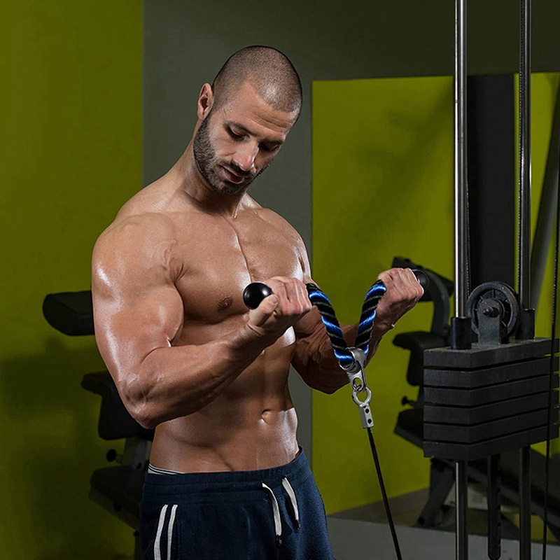 Dây Thừng Kéo Lên Xuống 90CM Bằng Nylon Phủ Lớp Phủ Chịu Được Sức Nặng Phụ Kiện Máy Tập Gym Tại Nhà