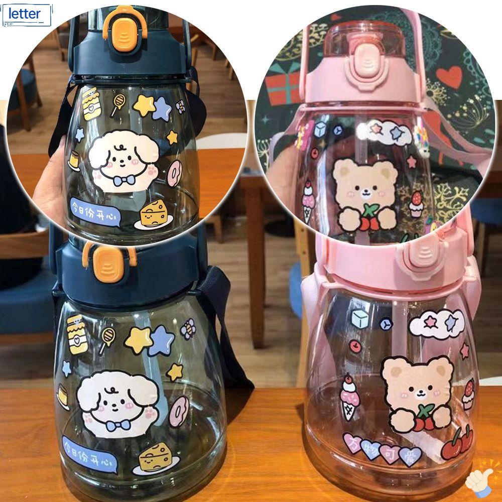 Bình Nước Nhựa Dung Tích Lớn 1300ML Thiết Kế Dễ Thương Cho Bé